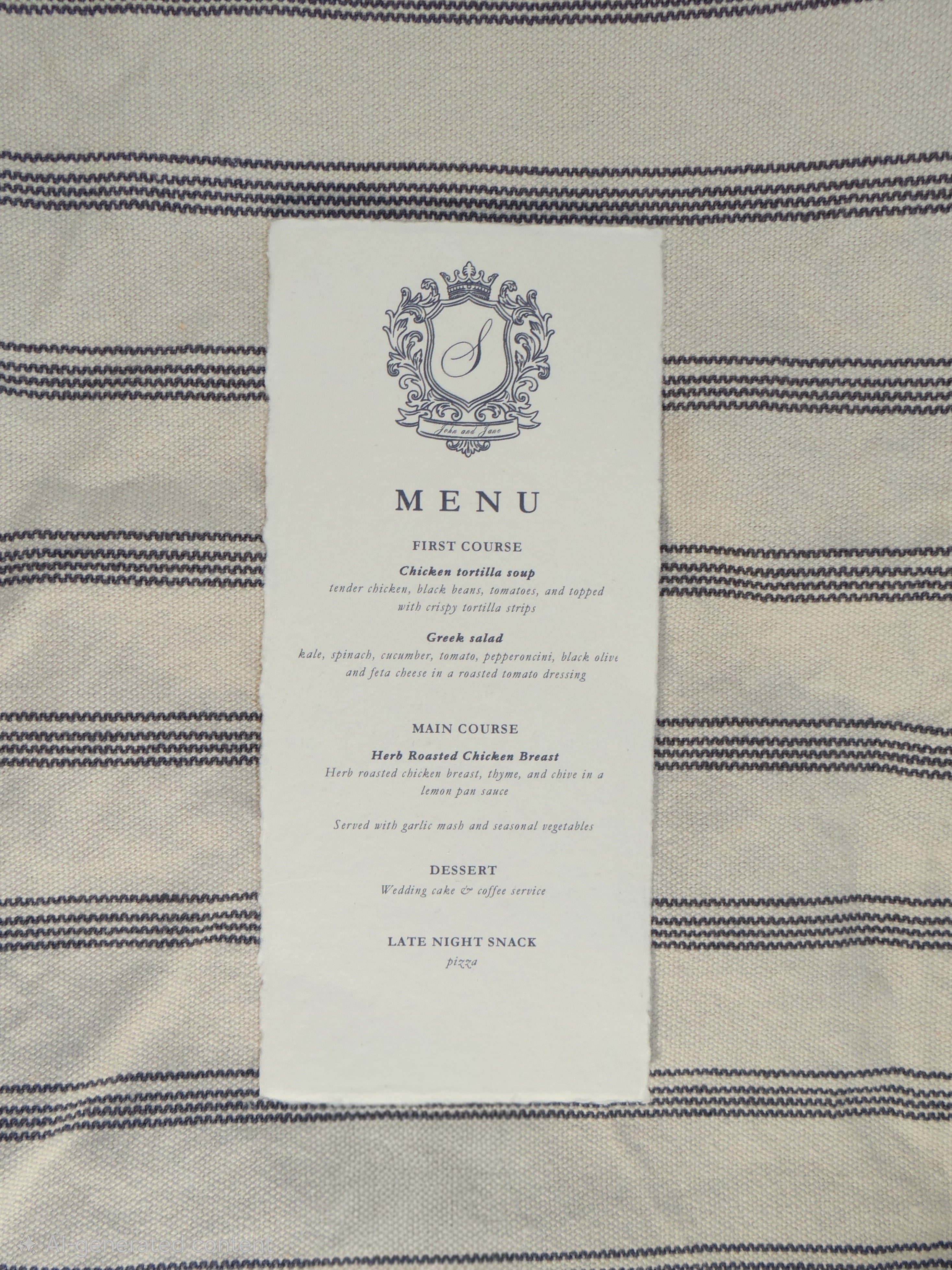 Regal - 2 Menu Variations