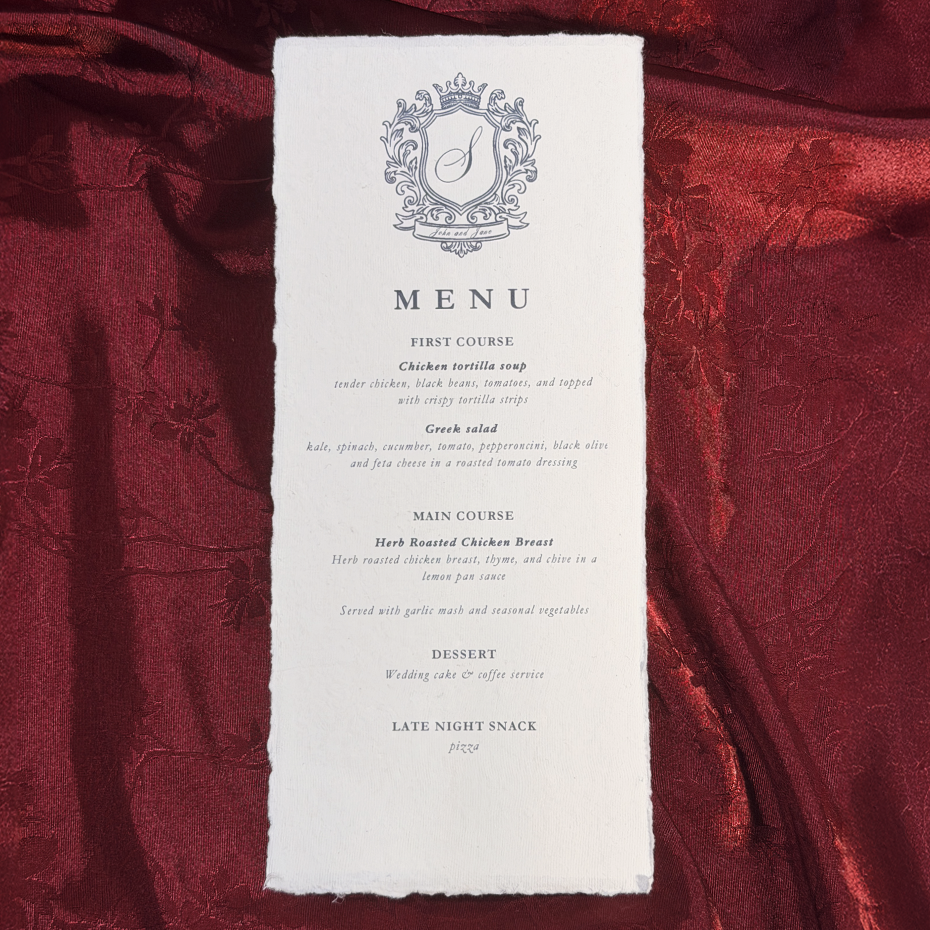 Regal - 2 Menu Variations